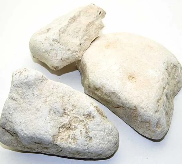 Beispiele von Kreide Rohsteinstücken ab 200 g